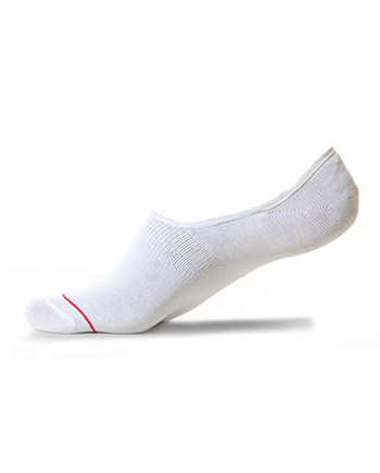 Loafer Socks - White Pinstripe