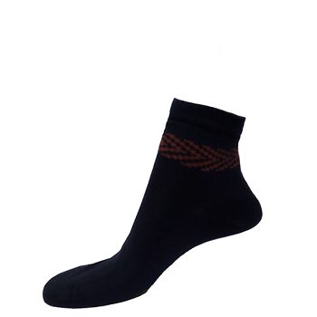 Ankle Socks | Brick Pattern Navy