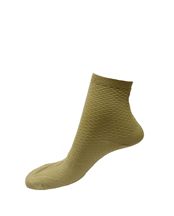 Link Box Mercerised Socks Beige